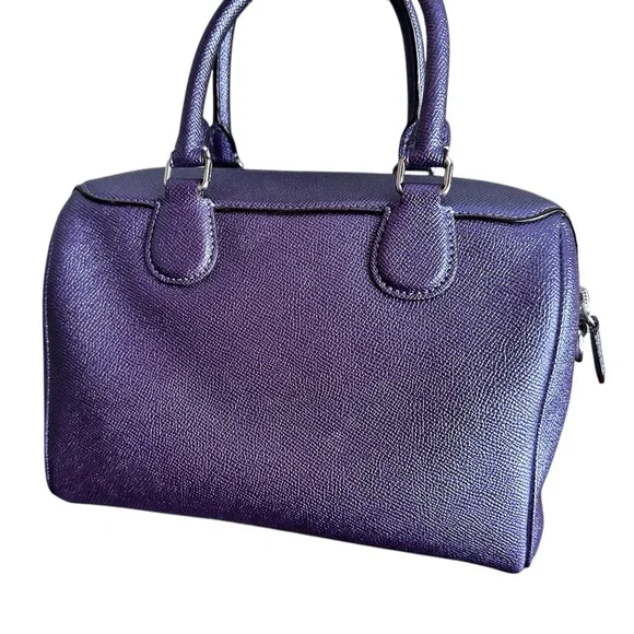 Coach Metallic Purple Bag - Picture 5 of 10